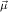 ⃗μ